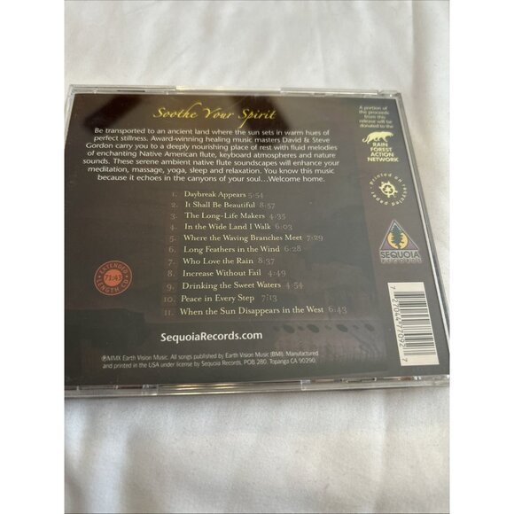 DAVID & STEVE GORDON Gratitude Relaxing Native American Flute Music CD Sequoia R - Picture 4 of 9